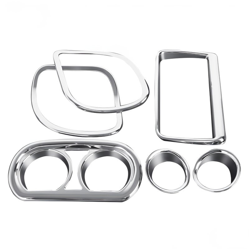 TCMI Inner Fairing Speedometer Radio Speaker Trim Kit Fits For Harley Road Glide 2015-2020 (Replaces : 61400296) Chrome - Image 4